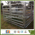 Free standing heavy duty cattle yard panels with a wing gate